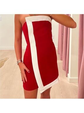 Amanda Uprichard Rhodes Dress in Red